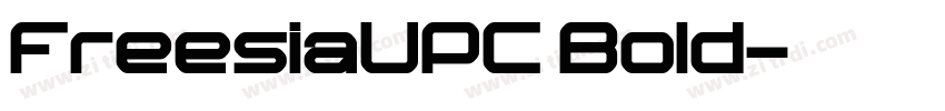 FreesiaUPC Bold字体转换